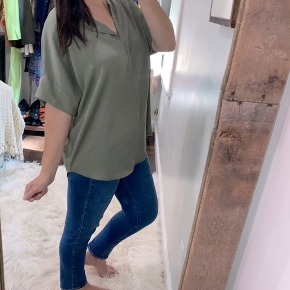 Zenana Premium top olive green size large - Picture 3 of 5